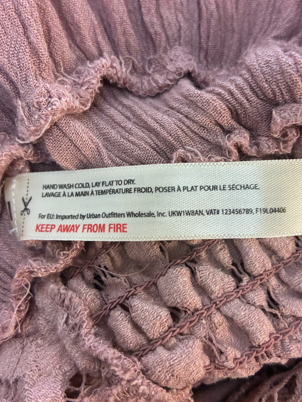 Free People Adella Cami Mauve Lace Ruffled Tank Top, Womens small; festival top - Picture 13 of 16